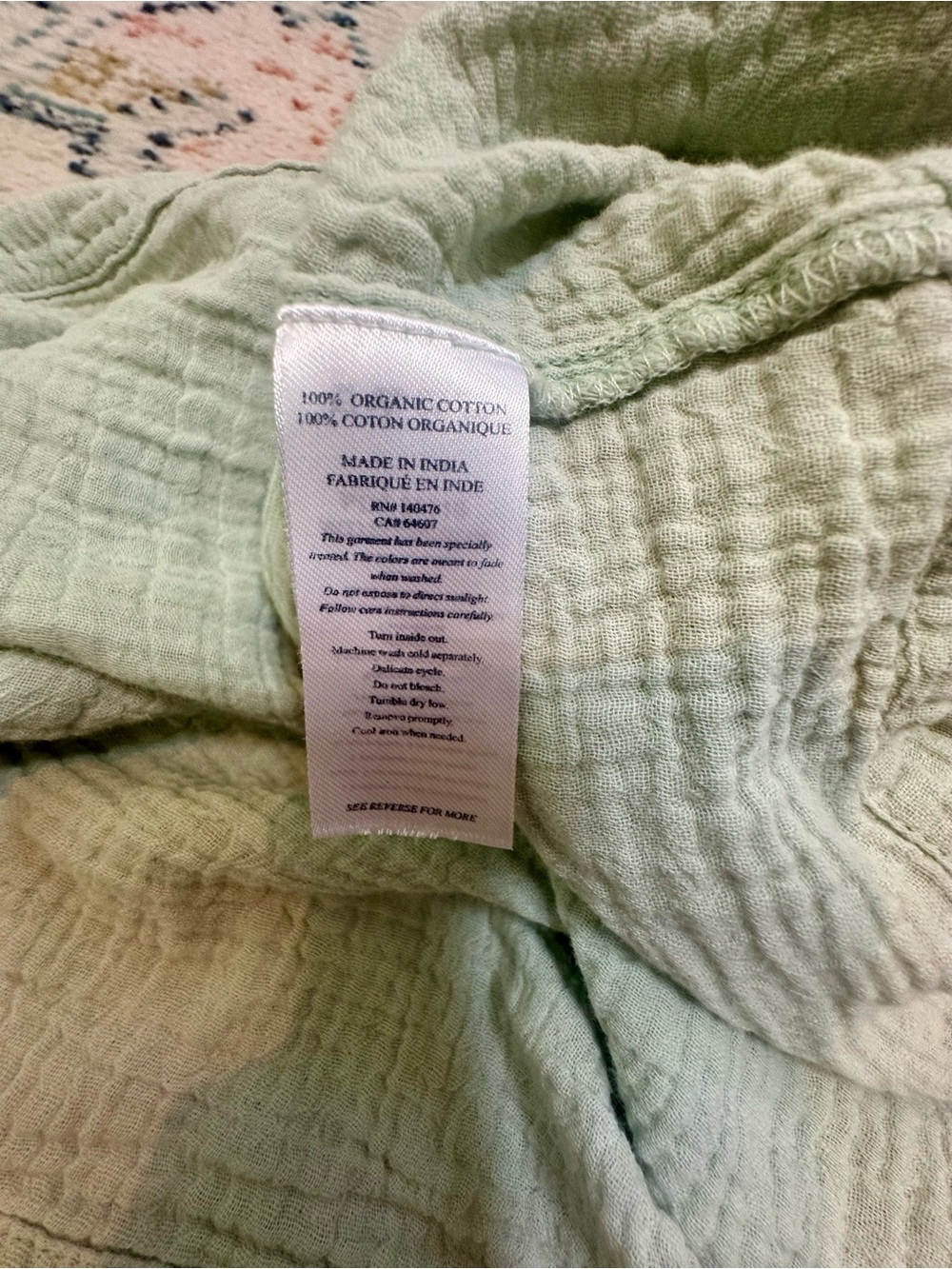 Faherty dream cotton gauze lucia top in surf spray - Picture 4 of 4
